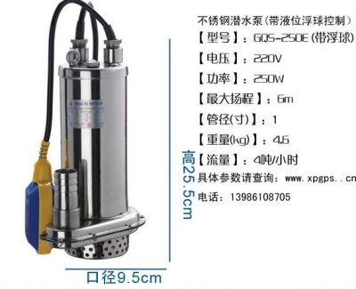 上海宏东不锈钢潜水泵，满足用户多样化需求